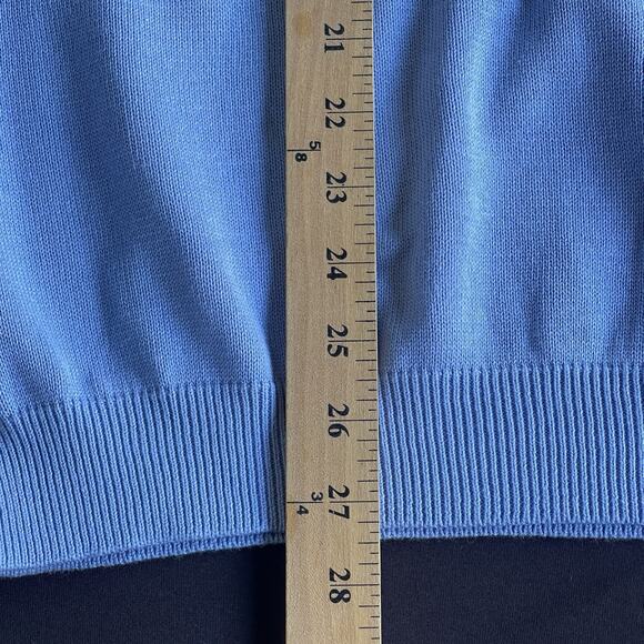 US Open Mens Sweater Large CBS Sports Blue Pullover V-neck Golf Cotton 2010 - Picture 13 of 13